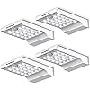 InnoGear 24 LED Solar Lights Motion Sensor Wall Light Auto On/Off and Dim to Bright Outdoor Security Light Night Light for Gutter Patio Garden Path, Pack of 4