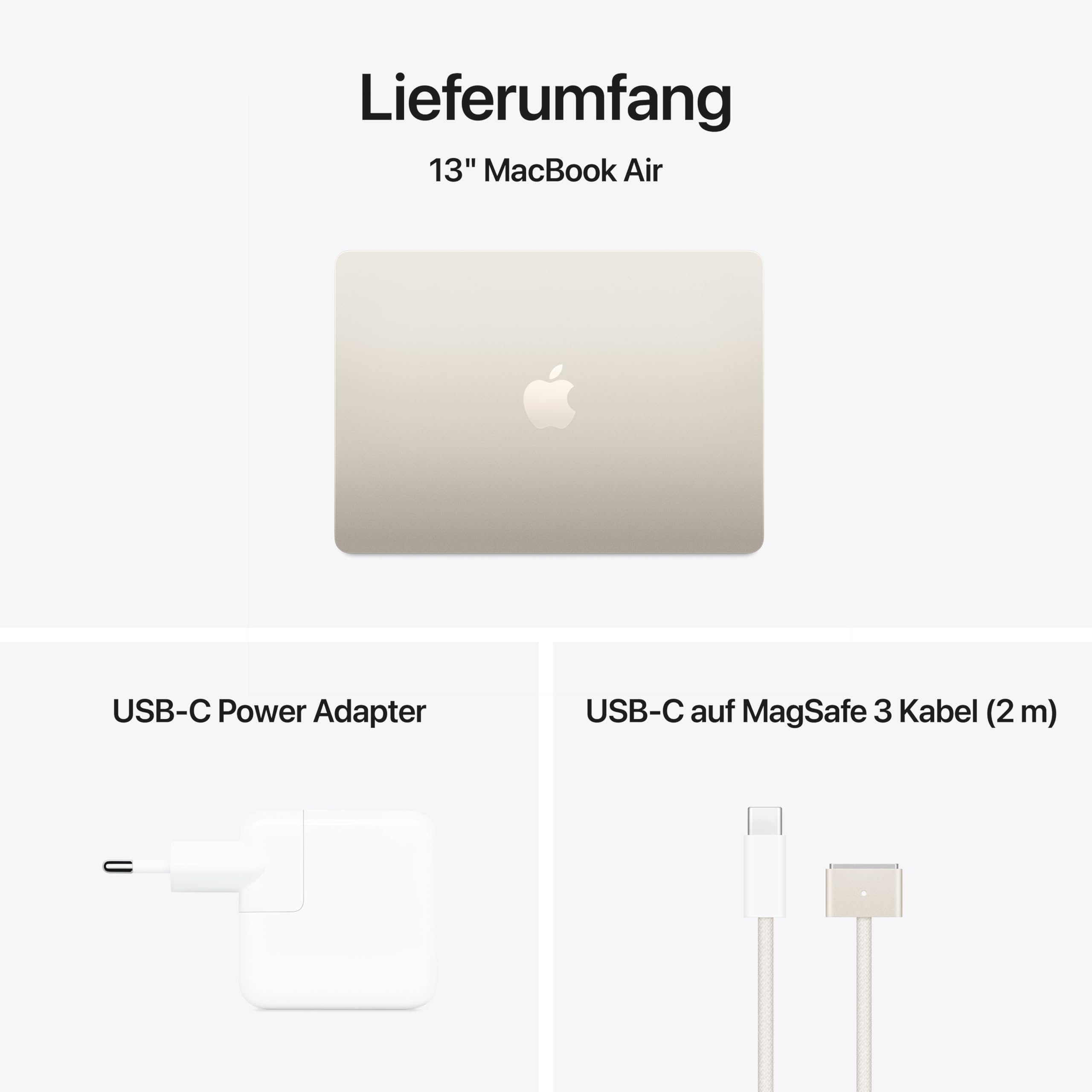 Apple MacBook Air (13", Apple M4 Chip mit 10‑Core CPU und 8‑Core GPU, 16GB Gemeinsamer Arbeitsspeicher, 256 GB) - Polarstern 6