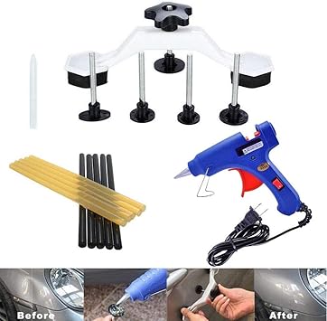 Amazon Com Suncarle Auto Paintless Dent Repair Kits Car Dent Puller With Bridge Dent Puller Automotive