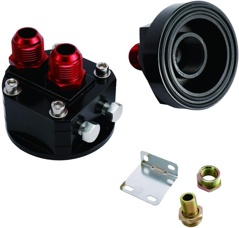 HYDDNice 1 Set Oil Filter Relocation Male Sandwich Fitting Adapter Kit 3/4X16 / M20X1.5