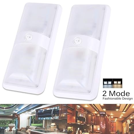 Autoec Led Dome Light 2 Color Mode 12v Led Rv Ceiling Dome Light