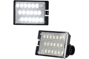 MbuyDIY LED License Plate Light Lamp Assembly Compatible with 2014-2023 Dodge Durango 6000K White, Pack of 2
