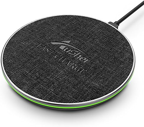Wireless Charger,Ausher 10W Fast Wireless Charger for Samsung Galaxy S9/S9 Plus/S8/Note 8/5/S7,7.5W Wireless Charging Pad for IPhone X 8/8 Plus, 5W Standard Wireless Charge for All Qi Enabled Phones