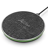 Wireless Charger,Ausher 10W Fast Wireless Charger for Samsung Galaxy S9/S9 Plus/S8/Note 8/5/S7,7.5W Wireless Charging Pad for IPhone X 8/8 Plus, 5W Standard Wireless Charge for All Qi Enabled Phones