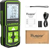 Huepar S120 Laser Distance Meter 120m 400Ft Digital Measure Red Beam Angle Level view 8