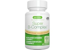Igennus Super B-Complex - High Strength & Sustained Release Methylated B Vitamins, B12, B6, Methyl Folate & Vitamin C, For Wo