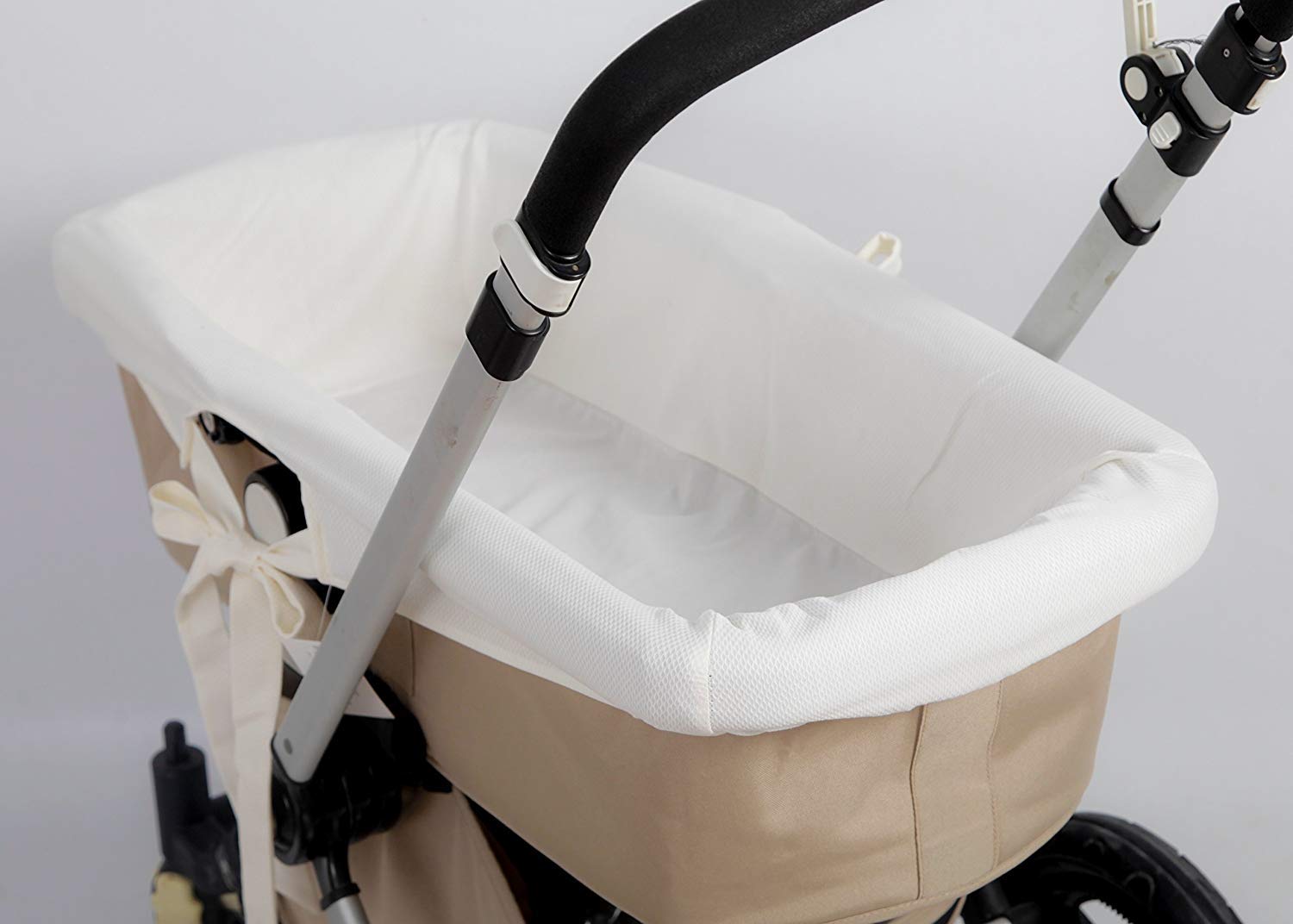 Hypoallergenic and Soft Breathable Baby Bath Cover - 100% Spanish Made in Spain - Pique Beige