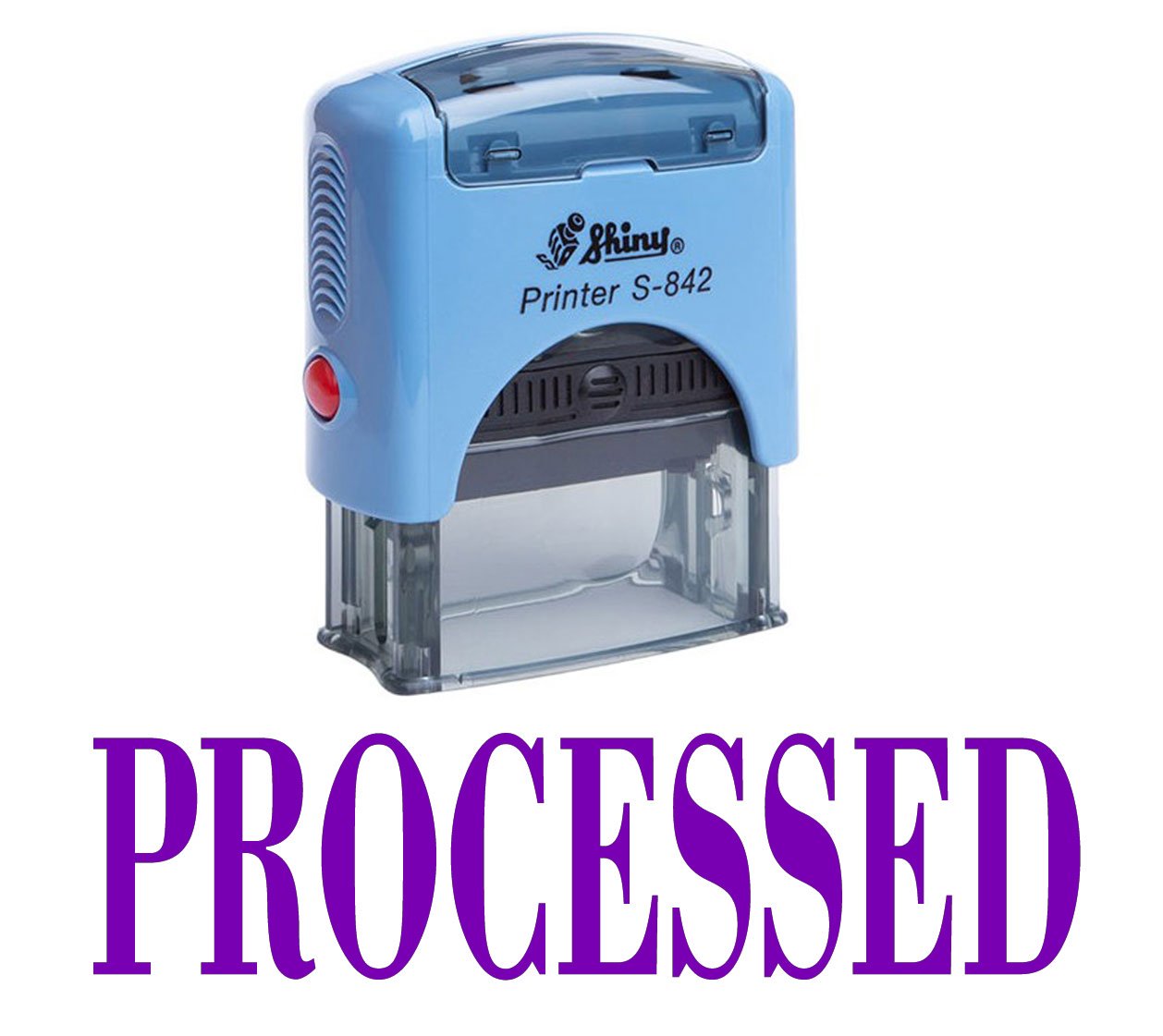 Printtoo Processed Self Inking Rubber Stamp Office Stationary Custom Shiny Stamp