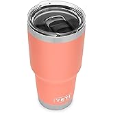 YETI Rambler 30 oz Tumbler Retired Colors, Stainless Steel, Vacuum Insulated with MagSlider Lid, Coral