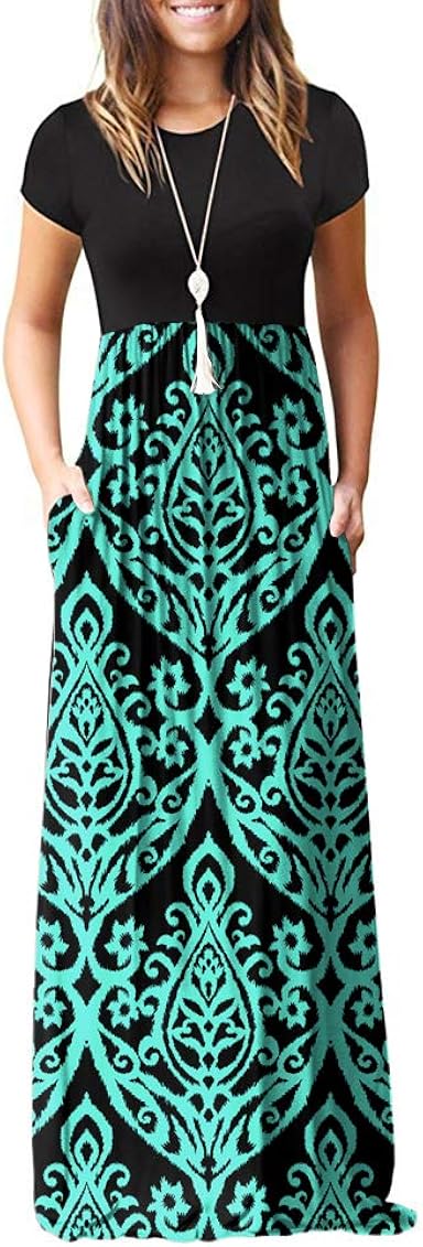 Plain Maxi Dresses Casual Long Dresses 
