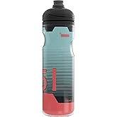 SIGG - Soft Bike Water Bottle - Pulsar Therm Frost - Insulated - Squeezable - Dishwasher Safe - Lightweight - Leakproof - BPA Free - Sports Bottle with SureSnap® Valve - Pink - Aqua - 22 Oz
