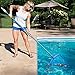 SharkBlu Pool Net Skimmer Replacement for Telescopic Pool Pole, Fine Mesh for Cleaning Swimming Pool Supplies, Blue