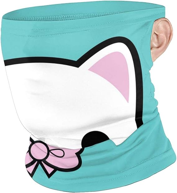 Amazon キティかわいいイラストプリント フェイスカバー 防風 防寒 ネックカバー 顔の保護 多機能 防寒マスク 耳かけヒモ付き ヘアバンド バンダナ リストバンド 吸汗速乾 呼吸しやすい 服 ファッション小物 通販