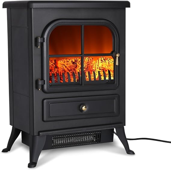 Finether Elektrokamin elektrischer Kaminofen Standkamin kamin Elektro