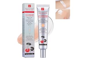 BIQOZI Korean Color Changing Cc Cream- 2 In1 Skincare & Makeup,45ml Hydrating Foundation with Centella Asiatica Multi-purpose Pre-Makeup Primer Moisturizing Long-Lasting Facial Concealer(Light-1pc)