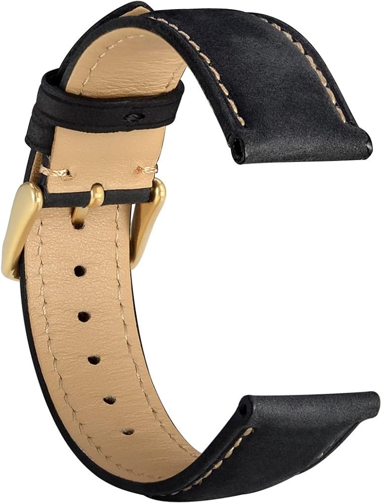 Amazon.com: WOCCI - Correa de piel para reloj, 0.551 in ...