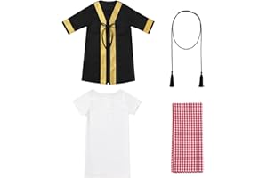 EFOGEP: Baby Boy Muslim Abaya Set Long Sleeve Ramadan Cardigan Robe with Head Scarf Golden Prayer Thobe Arabian Dress