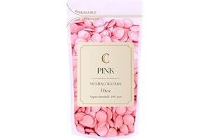 KIDU Merckens Chocolate Melting Wafers Bulk Bag Perfect For Dipping, Deserts, Baking And More (1 Pound, Pink)