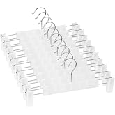 Adjustable Pants Hangers 10-80 Pack – Non-Slip Trousers Clip Hangers For Jeans, Skirts, Suits – Heavy Duty & Space Saving