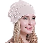 osvyo Cotton Chemo Turbans Headwear Beanie Hat Cap for Women Cancer Patient Hairloss