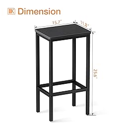 ODK Bar Stools Set of 2, Counter Height
