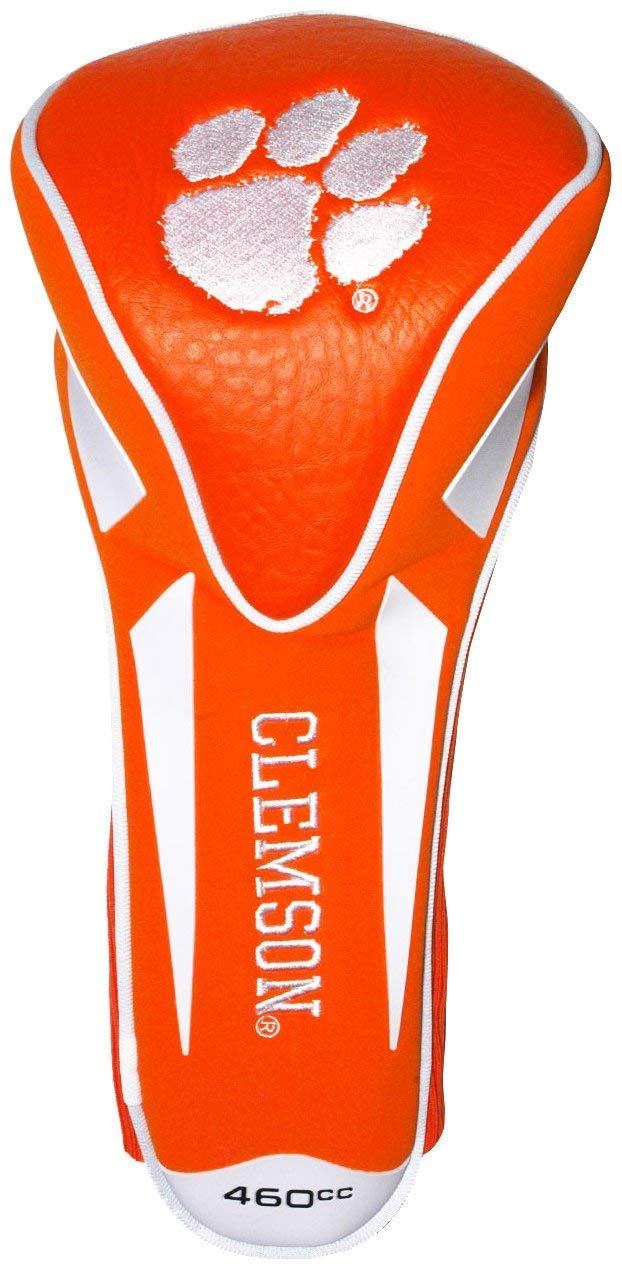 Team Golf NCAA Clemson Tigers Single Apex Driver Head Cover Golf Club Single Apex Driver Headcover, Fits All Oversized Clubs, Truly Sleek Design