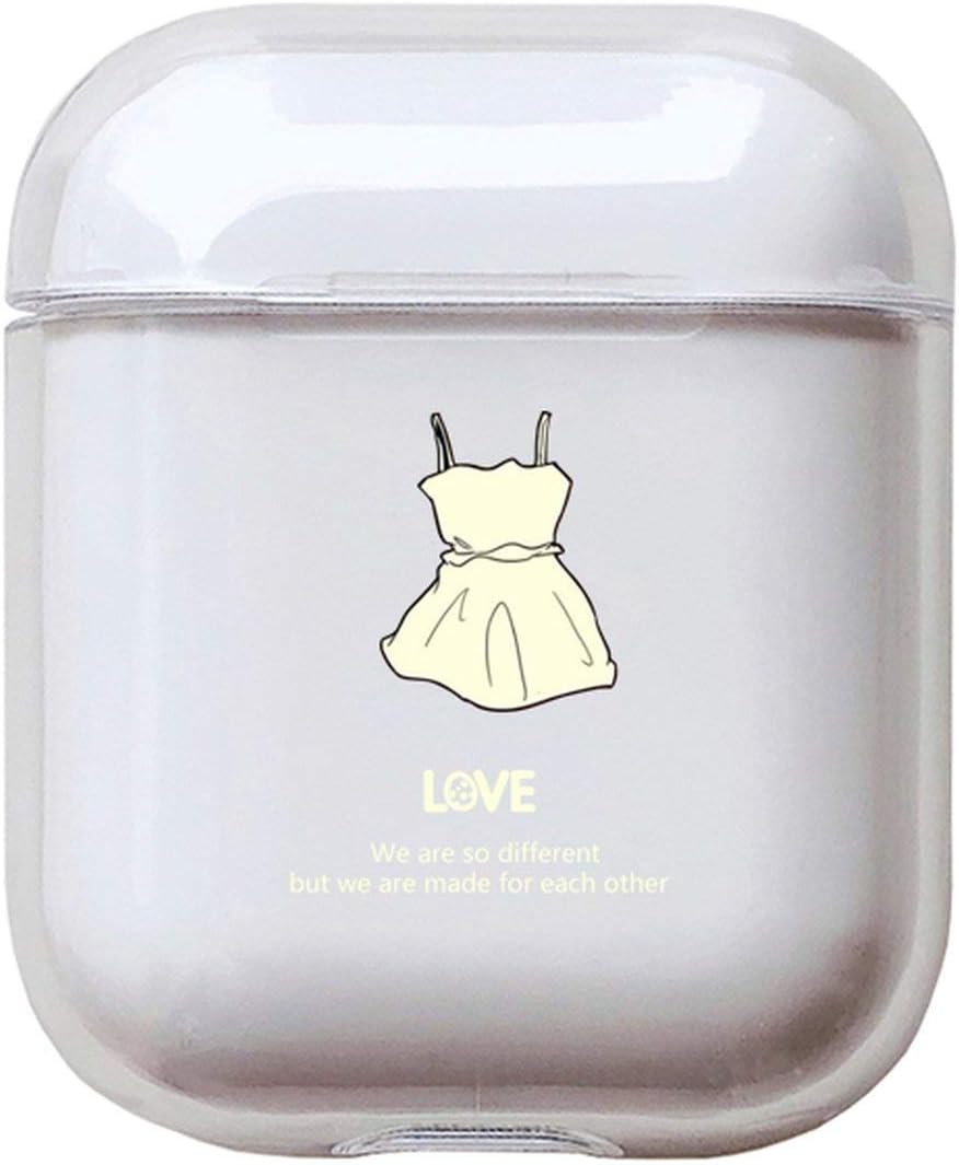 Case for airpods case Cartoon Perfume Dress Wireless Bluetooth Earphone Case for Airpods Headphone Hard Protective Case, PC,I200271
