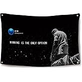Kanye Rapper Flag for Room 3×5 Feet Funny Flag Banner Winning Is The Only Option Wall Hanging Decor for Bedroom College Dorm Room Decor