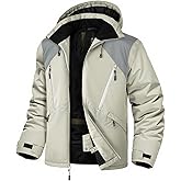 GEMYSE Men's Ski Jacket Winter Snow Coats Waterproof Snowboard Jacket Hooded insulated Windproof Parka With Multi-Pockets