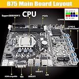 Potadak B75 Motherboard LGA1155 G550 CPU 12xPCIE DDR3 USB3.0 SATA Mining view 6