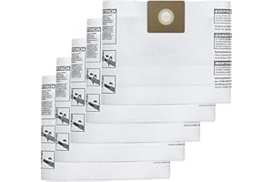 WHI-GN 5 Pack Shop Vac 3 Gallon Bags - 90669 All Around Collection Type C Vacuum Bags, part # 9066900 9066933