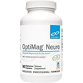 XYMOGEN OptiMag Neuro - Magnesium L Threonate Supplement with Chelated Magnesium Lysinate Glycinate - Support Brain Health & Relaxation (90 Capsules)