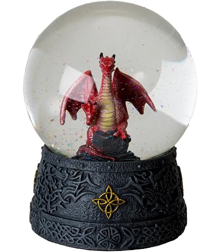 Amazon.com: Nemesis Now Anne Stokes Dragon Mage Snowglobe Shaker