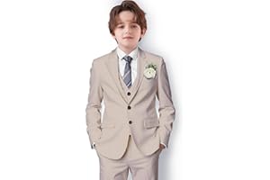 mengfeiyuaner Boys Suit Formal Suits for Boy Slim Fit Kids Suit for Teen Boy Toddler Dress Boys Wedding Communion