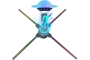 WANTHER 3D Hologram Fan,HD LED Hologram Fan WIFI Projector with 700 Library Video,Animated Holographic Projector Display for Stores, Shops, Christmas Tree (22"(APP+WIFI+Bluetooth+Remote))