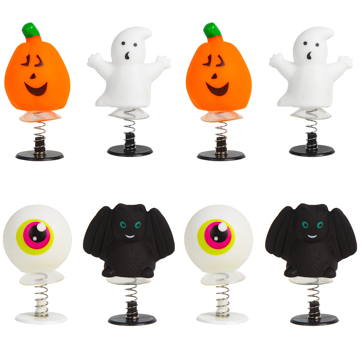 VEYLIN 8 Halloween Jumping Poppers Spring Jump Up Toys for Kids Party Favors Fillers Classroom Gifts
