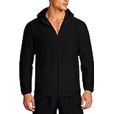 Uno Mejor Men‘s UPF 50+ Long Sleeve Full Zip Light Jacket, UV Protection Sun Shirts with Hoodie, Fishing, Hiking, Athletic
