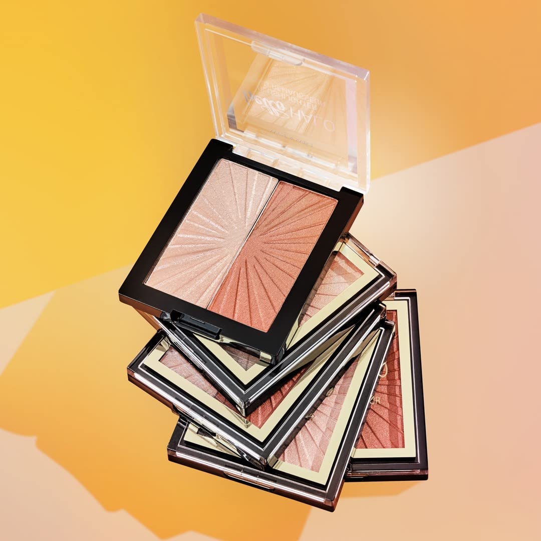 Wet n Wild MegaGlo Blushlighter, Blendable Blush & Highlighter Set, Shimmery Metallic Finish, Highlight Bling