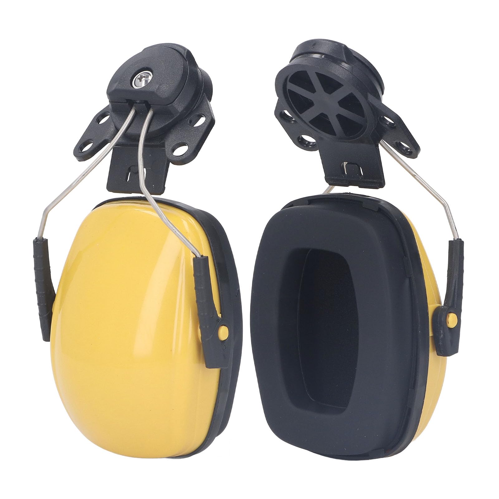 TOPINCN 1 Pair Ear Muffs Safety Helmet Noise Cancelling Helmet Attachable, Hard Hat Hearing Protection Earmuff for Construction Site