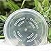 Peicees Extra-Thick Round Clear Plant Pot Saucers Resin for Outdoor Indoor Use Assorted 6