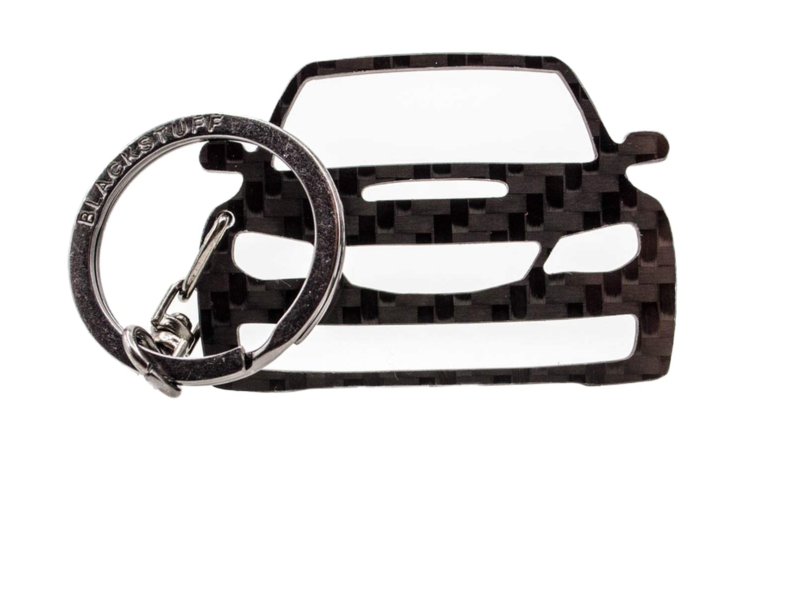 BlackStuff Carbon Fiber Keychain Keyring Ring Holder Compatible with Impreza GR GH 2007-2011 BS-813