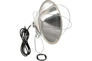 Woods Clamp Lamp with 10 Inch Reflector and Bulb Guard (300 Watt Bulb, 6 Foot Cord)