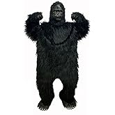 EraSpooky Adult Gorilla Halloween Costume Men's Realistic Ferocious Chimpanzees Cosplay Suits