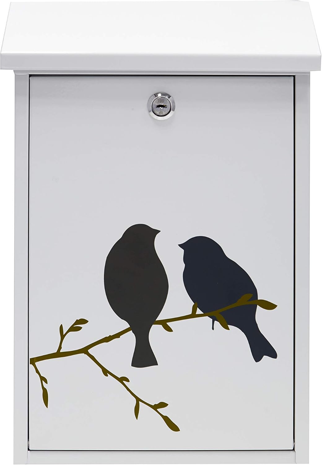 ARREGUI Premium Graphic E5601-BIR Outdoor Steel Mailbox with Decorative Screen Printing 'Birds' - Image 3
