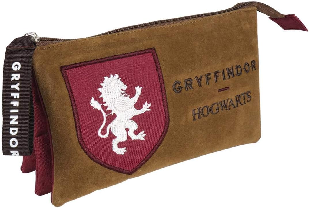 Artesania Cerda Estuche/portatodo Plano 3 Compartimentos Harry Potter Gryffindor Pack Pocket, 22 cm, Red (Rojo)