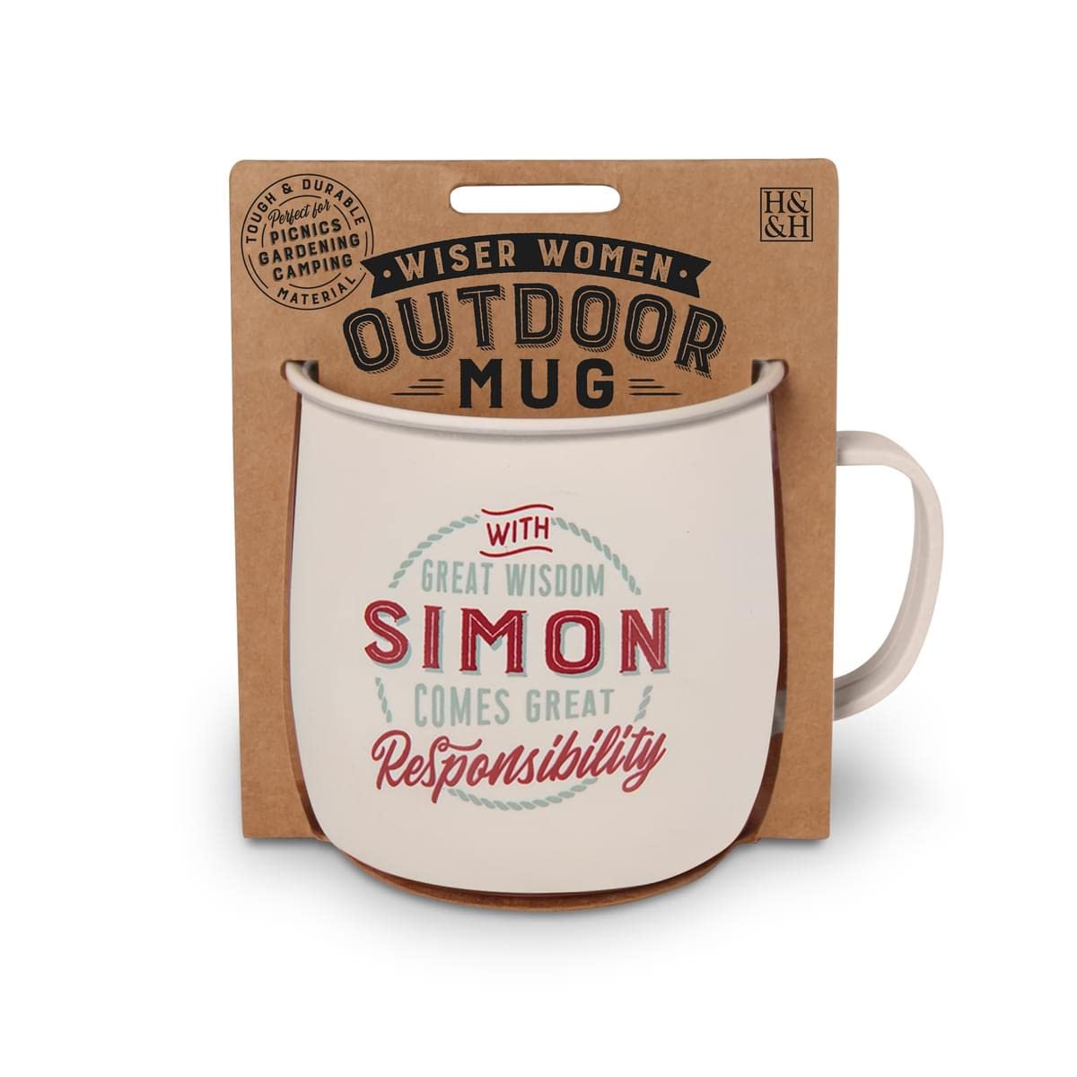 History & Heraldry Personalised Outdoor Mug (Simon)