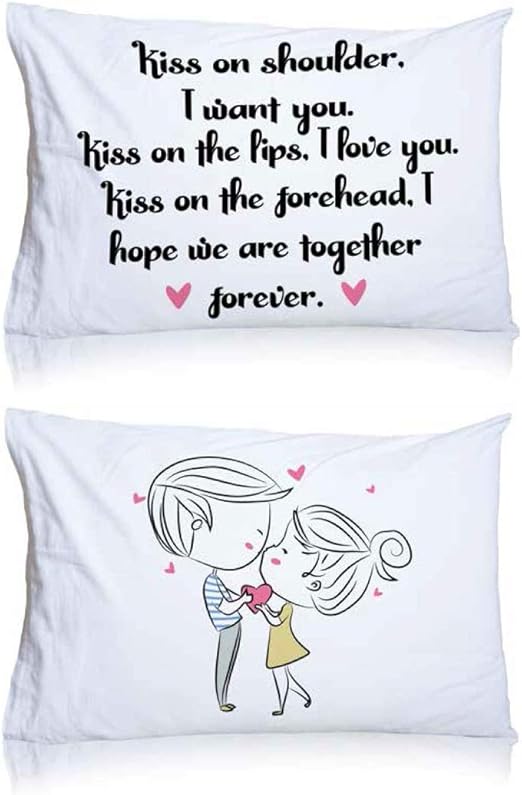 Amazon Com Romantic His And Hers 2 Queen Size Cotton Polyester