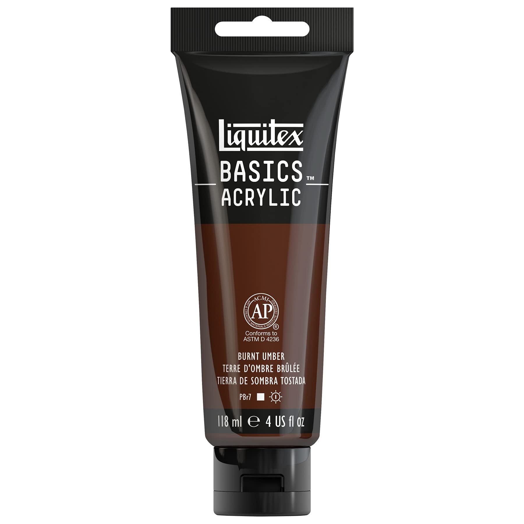 Liquitex Basics Acrylic, 118 ml Tube - Burnt Umber — image 1