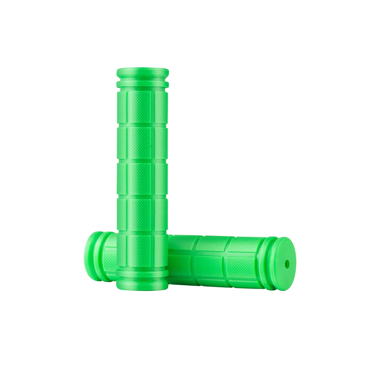 Bicycle Handlebar Grips, MSDADA Soft Rubber Bike Handles Grip for Kids Bike/Scooter/Push Bike/Mountain Bike/Road Bike/Foldable Bike/Universal Size(Green)