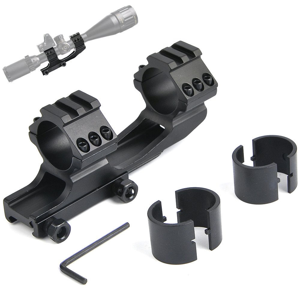 High Profile AR Mount Rings Picatinny Scope Rail 1" / 30mm Adjustable